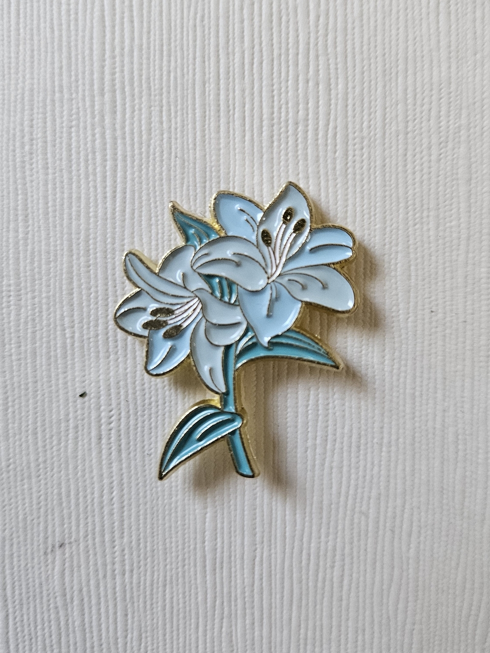 Blue Lily Enamel Pin 4 For $20